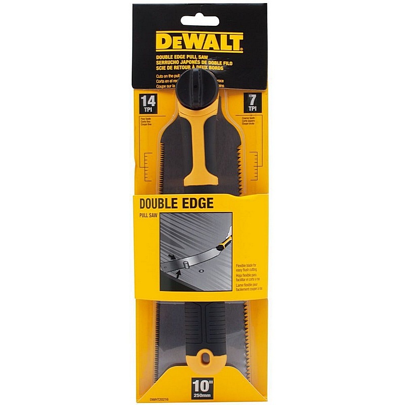 DeWalt Double Edge Pull Saw 7/14TPI 10”