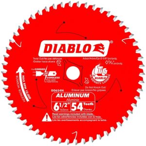 Diablo Aluminum Circular Saw Blade 54T 6-1/2”