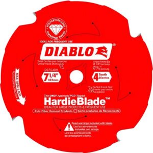 Diablo Fiber Cement HardieBlade Saw Blade 4T 7-1/4"