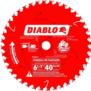 Diablo Finish Trim Saw Blade 40T 6-1/2"