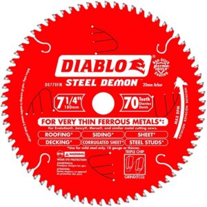 Diablo Metal Saw Blade 70T 7-1/4"