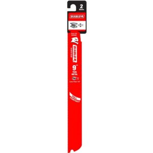 Diablo Steel Demon Reciprocating Saw Blade 20/24TPI 9" 2 ct