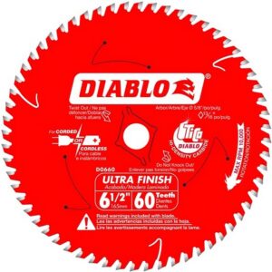 Diablo Ultra Finish Saw Blade 60T 6-1/2"
