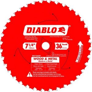 Diablo Wood & Metal Saw Blade 36T 7-1/4"
