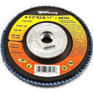 Forney Flap Disc Metal/Steel Grind Wheel 60 Grit 4-1/2"x5/8-11"