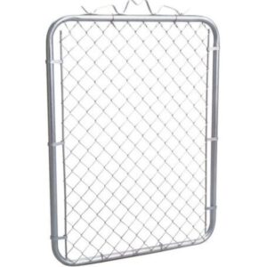 Galvanized Silver Chain Link Walk Gate 48 inch