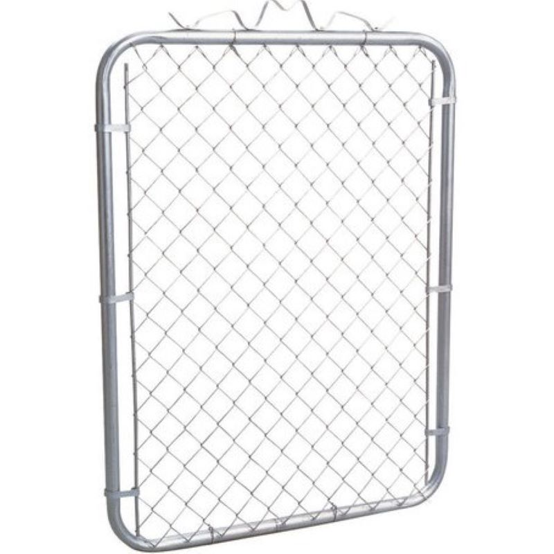 Galvanized Silver Chain Link Walk Gate 48 inch