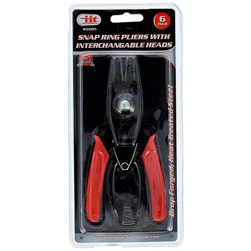 IIT Interchangeable Head Snap Ring Pliers 6"
