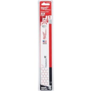 Milwaukee Torch Reciprocating Saw Blade 18T 9 inch 5 Ct