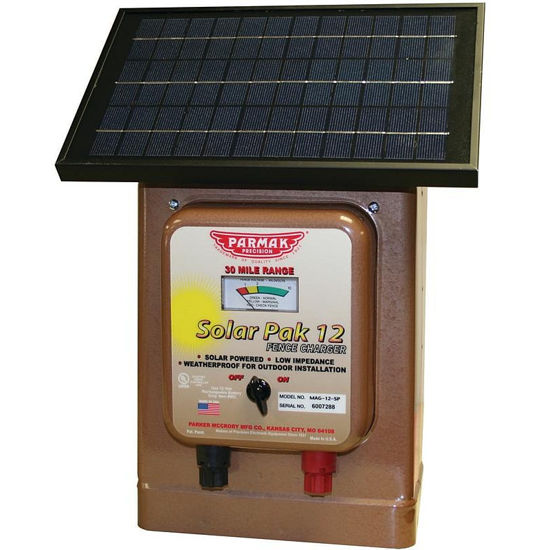Parmak Magnum Solar Pak Fence Charger 12V