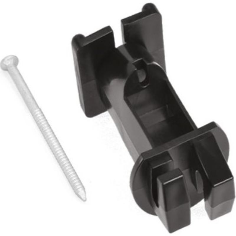 Patriot Black Wood Post Slant Nail Insulator 2