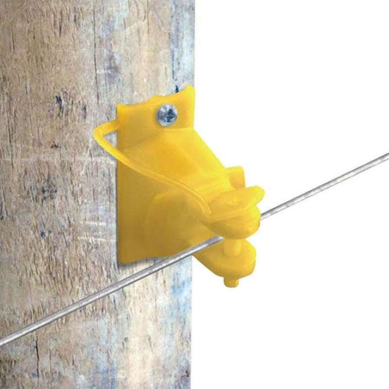 Patriot Yellow Wood Post Pinlock Insulator