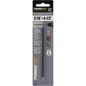 Power Pro Carbide Tipped Drill Bit 3/16"x4-1/2"