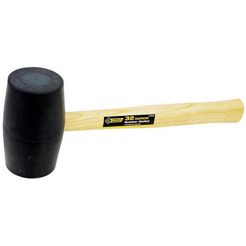 Steel Grip Rubber Mallet 32 oz