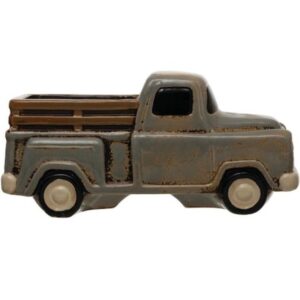 Stoneware Gray Truck Planter