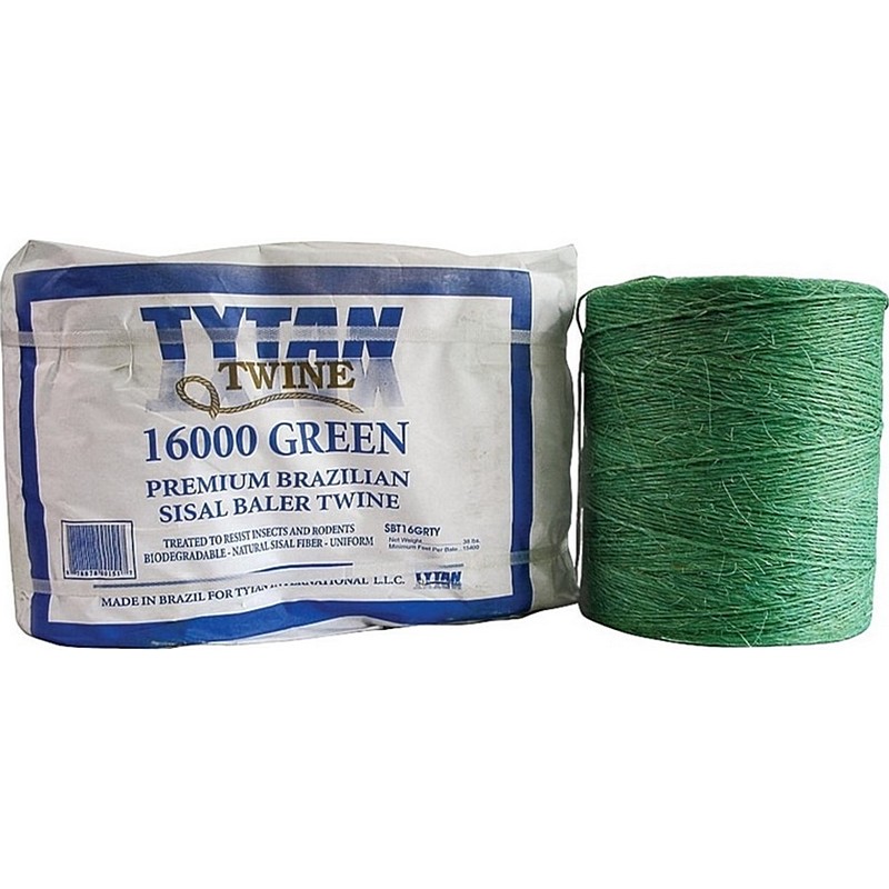 Tytan Green Sisal Baler Twine 16000 130 lb 2 Ball