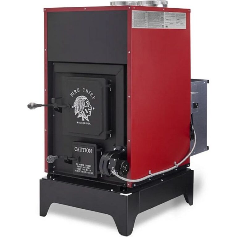 Fire Chief FC1000E Indoor Wood Furnace Side