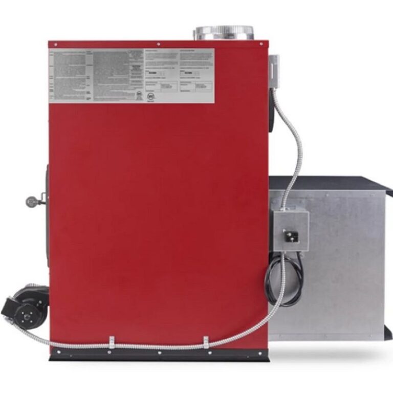 Fire Chief FC1000E Indoor Wood Furnace Side View