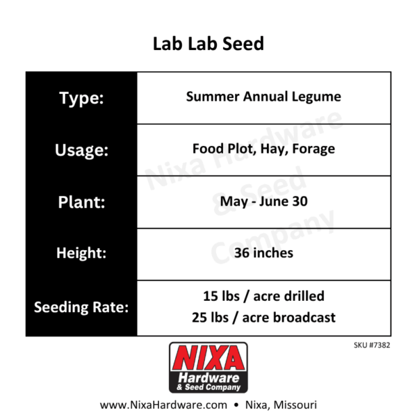 Lab Lab Seed Planting Guide