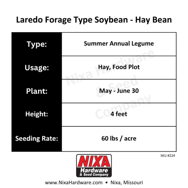 Laredo Forage Soybean Hay Bean Planting Guide
