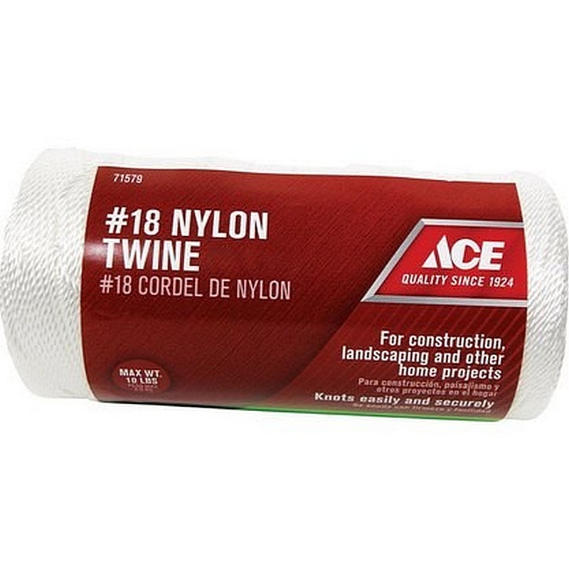 Ace White Twisted Nylon Twine 18”x1050’