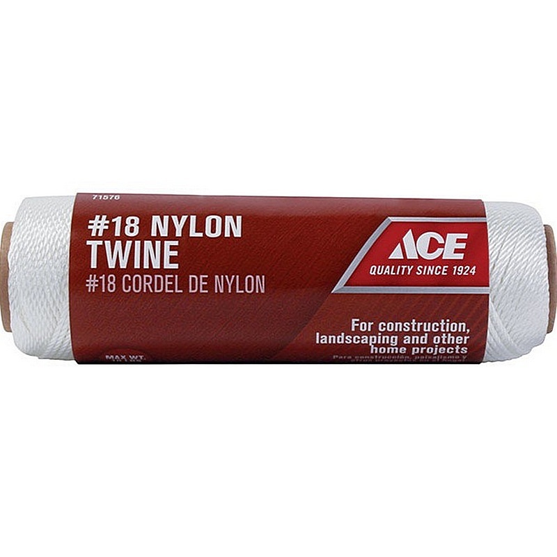 Ace White Twisted Nylon Twine 18”x260’
