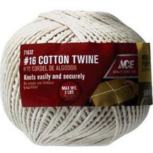 Ace White Wrapping Cotton Twine Ball #16x510'