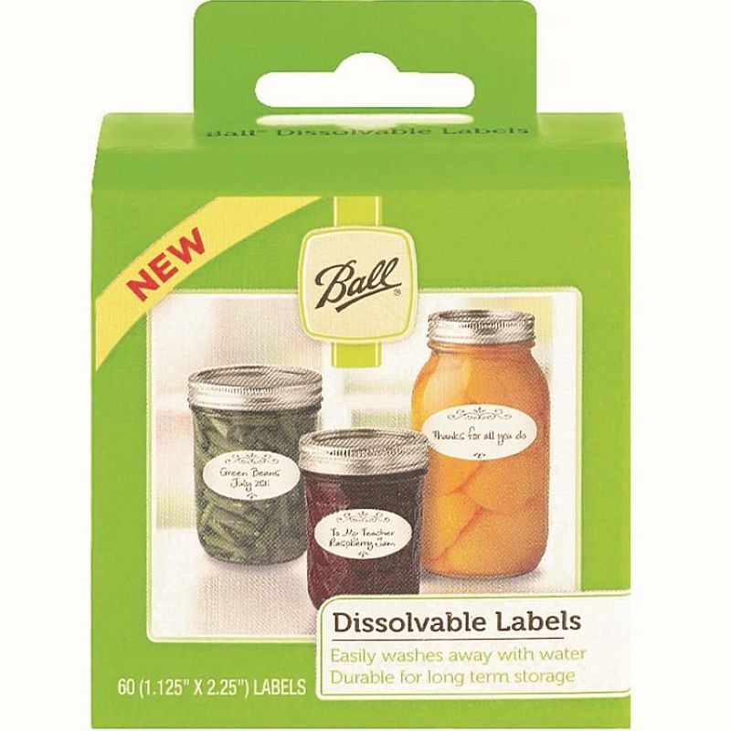 Ball Dissolvable Canning Labels 60 Ct