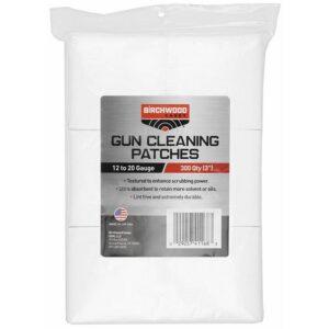 Birchwood Casey Cloth Gun Cleaning Patches 3” 12-20 Gauge 300pk