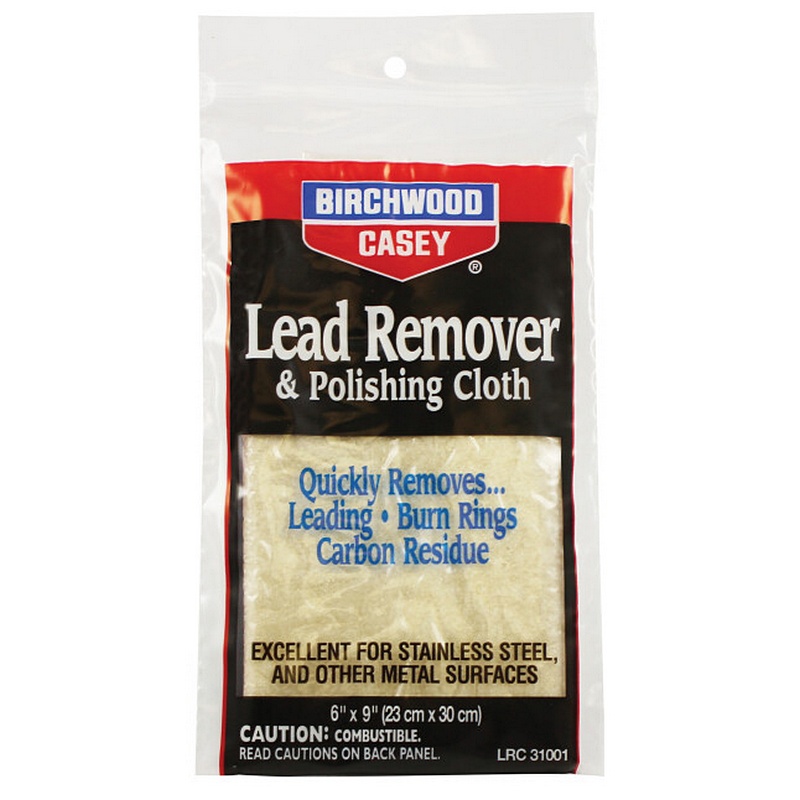 Birchwood Casey Lead Remover Polishing Cloth 6”x9”