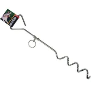 Boss Pet Steel Spiral Tie-Out Stake 18”