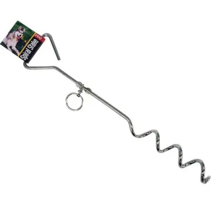 Boss Pet Steel Spiral Tie-Out Stake 18”
