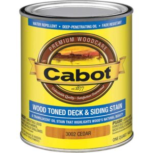 Cabot Cedar Wood Toned Exterior Deck & Siding Stain 1 qt