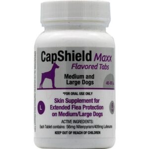 CapShield Maxx Flavored Flea Protection Tablets for Dogs 46-90 lb 6ct