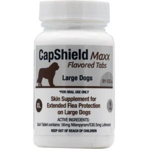 CapShield Maxx Flavored Flea Protection Tablets for Dogs 91-132 lb 6ct