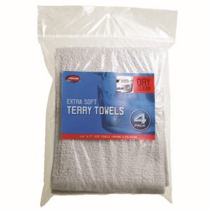Carrand Extra Soft Cotton Terry Towels 4 Ct