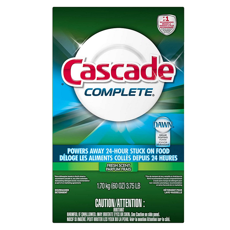 Cascade Complete Fresh Scent Powder Dishwasher Detergent 60 oz