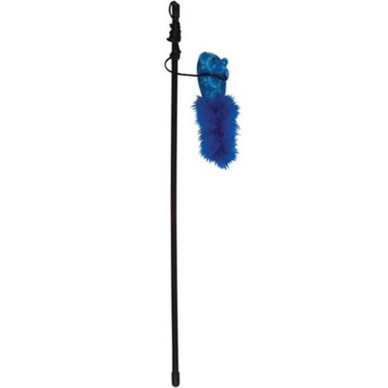 Chomper Kylie’s Bright Feather Mouse Teaser Cat Toy