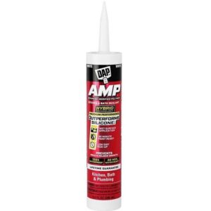 DAP AMP Advanced Modified Polymer White Kitchen & Bath Caulk 9 oz