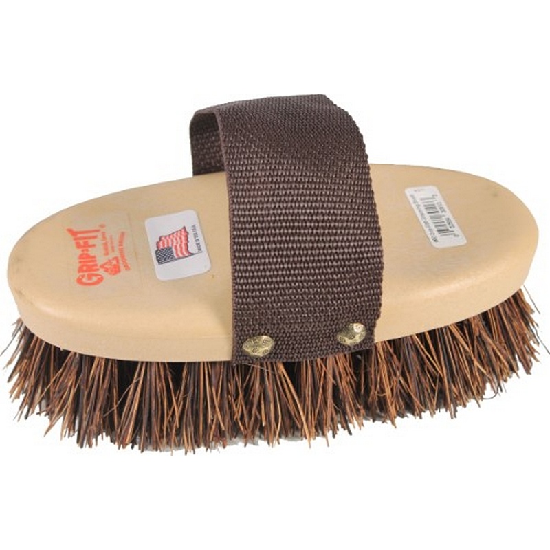 Decker Grip-Fit Palmyra Bristle Horse Grooming Brush