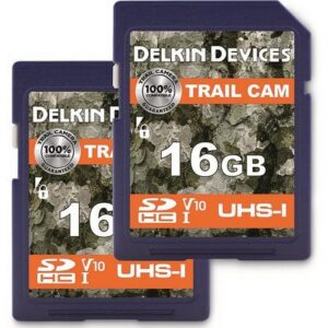 Delkin Devices Trail Cam SDHC Memory Card 16GB 2pk