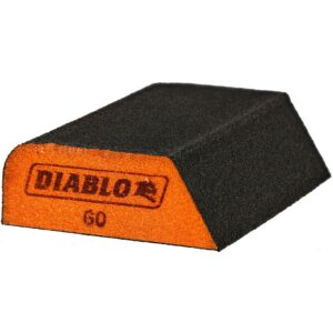 Diablo Dual-Edge Sanding Sponge Block 60 Grit 1”x2-1-2”x4”