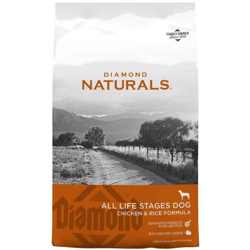 Diamond Naturals Chicken & Rice All-Life Stages Dog Food 40 lb