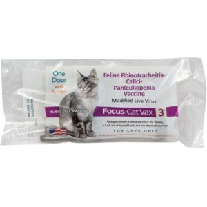 Durvet Focus Vax 3 Cat Vaccine with Syringe