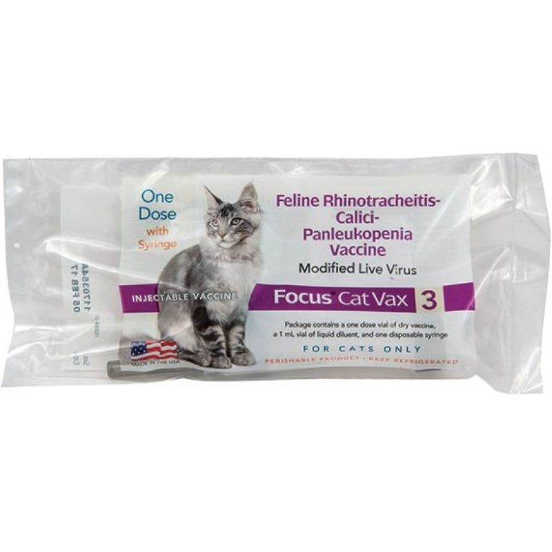 Durvet Focus Vax 3 Cat Vaccine with Syringe