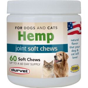 Durvet Hemp Joint Soft Dog & Cat Chews 60 ct
