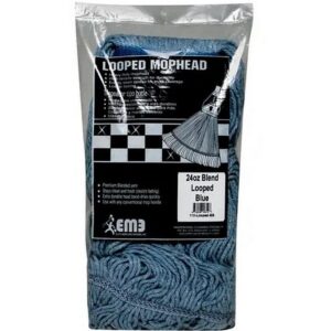 Elite Looped Cotton-Synthetic Blue Blend Mop Refill 24 oz
