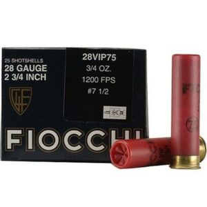Fiocchi Exacta VIP 28 Gauge 2-3/4” 7.5 Shot 3/4 oz 25 ct