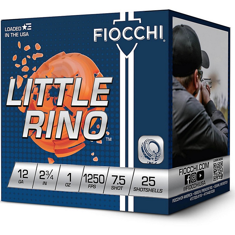 Fiocchi Little Rino Exacta Target 12 Gauge 2.75” 1 oz 25 ct