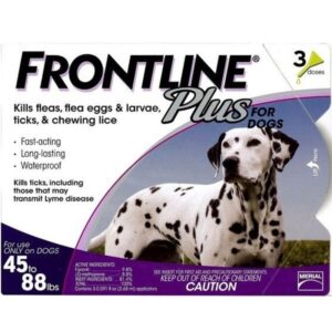 Frontline Plus Flea & Tick Treatment for Dogs 45-88 lb 3 ct